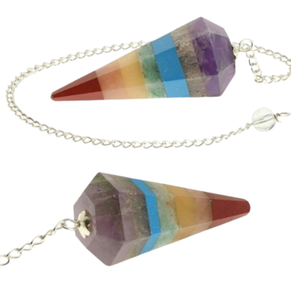 PÉNDULO MINERAL 7 CHACRAS
