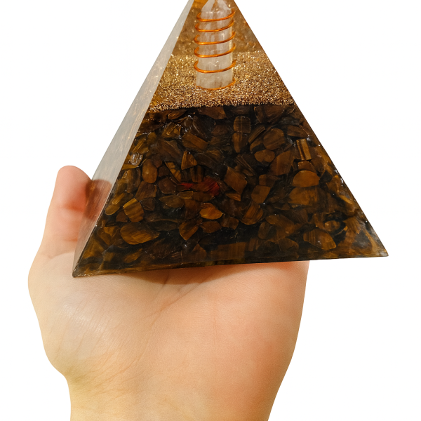 Orgonita Ojo de Tigre 9x9 – Protección y Energía Vital