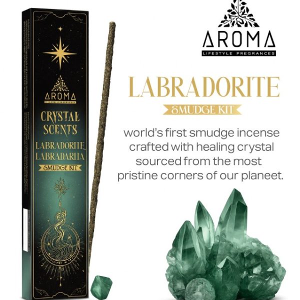 Incienso Labradorita Aroma Crystal Scents – Protección y Transformación Energética