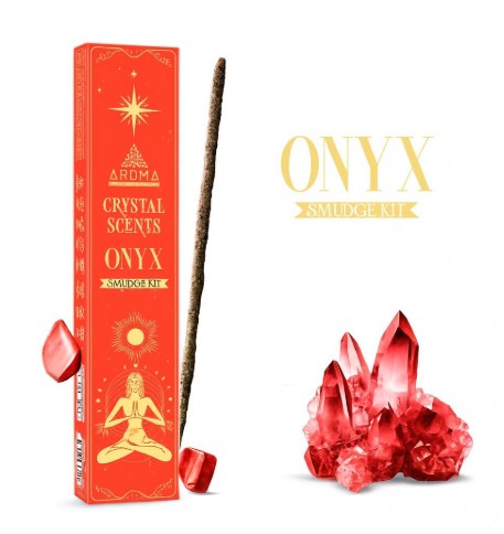 Incienso Ónix Aroma Crystal Scents – Protección y Energía (15 g)