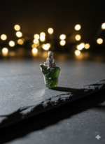 Colgante de Moldavita Auténtica – Energía Cósmica en Plata de Ley 2.50 GR APROX - Imagen 4