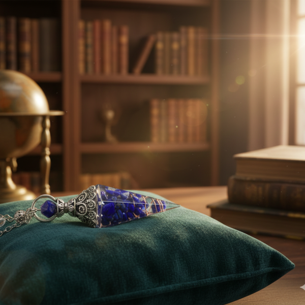 Péndulo de Orgonita: Lapislázuli (La Piedra de la Verdad y la Sabiduría)