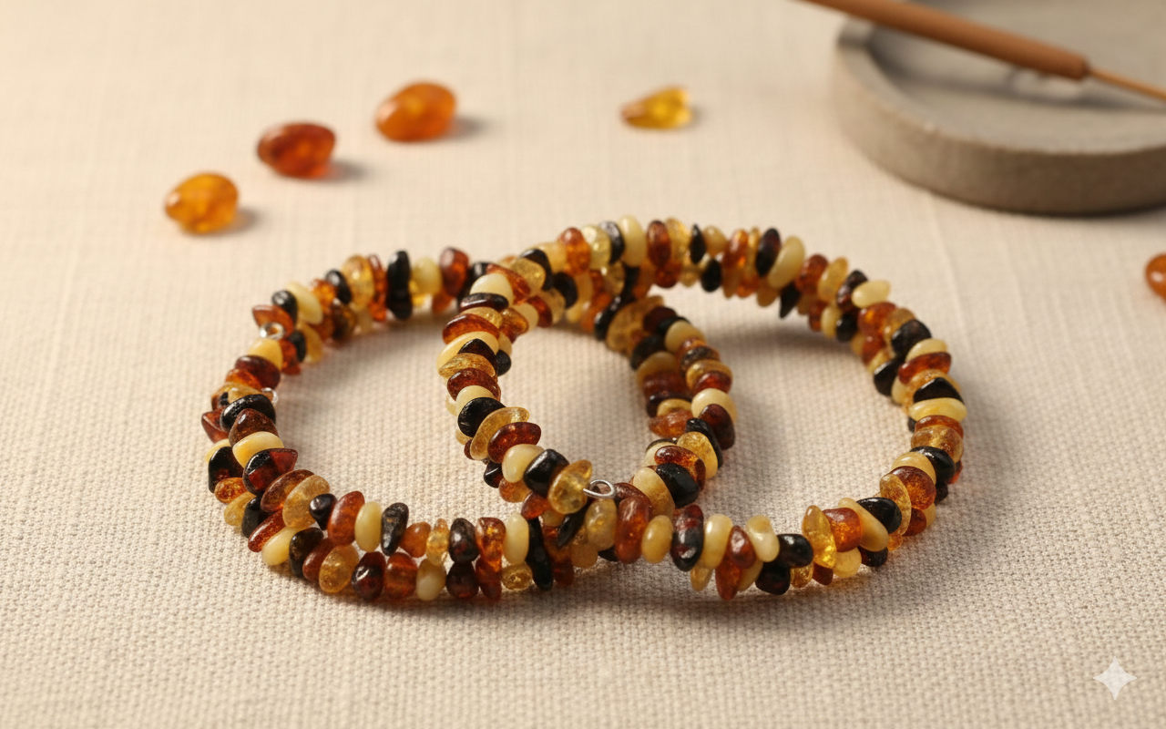 Gemini_Generated_Image_tdo96otdo96otdo9 Pulsera de Ámbar Natural: Resina Ancestral de Sanación y Luz - Imagen 1