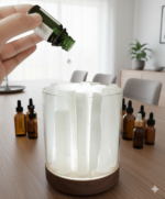 Lampara aromaterapia frio selenita