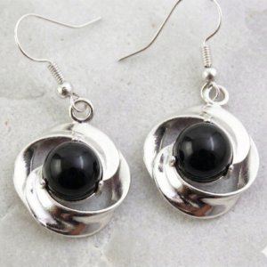 Pendientes Spiral Harmony – Colección Minerales Naturales