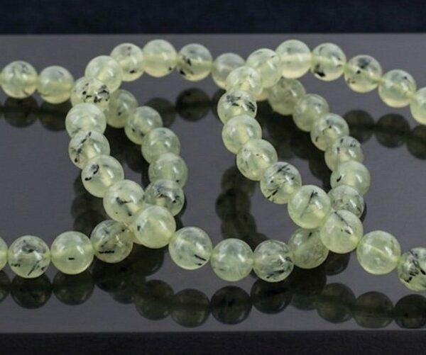 Pulsera de Prehnita Natural (Bola 6mm)