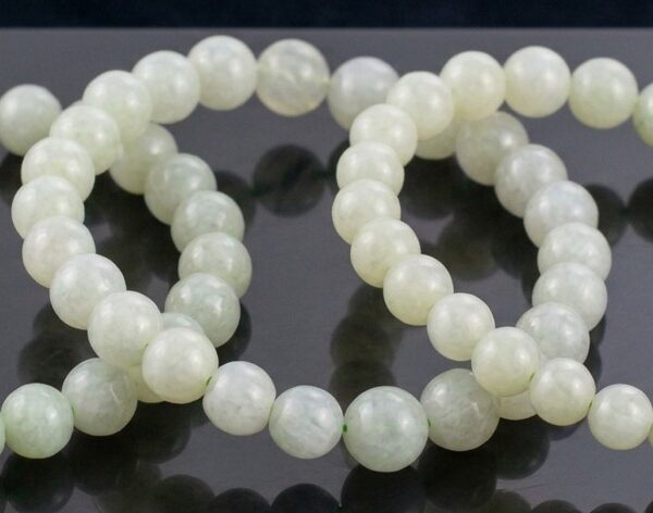 Pulsera de Jade Verde Natural (Bola 6mm)