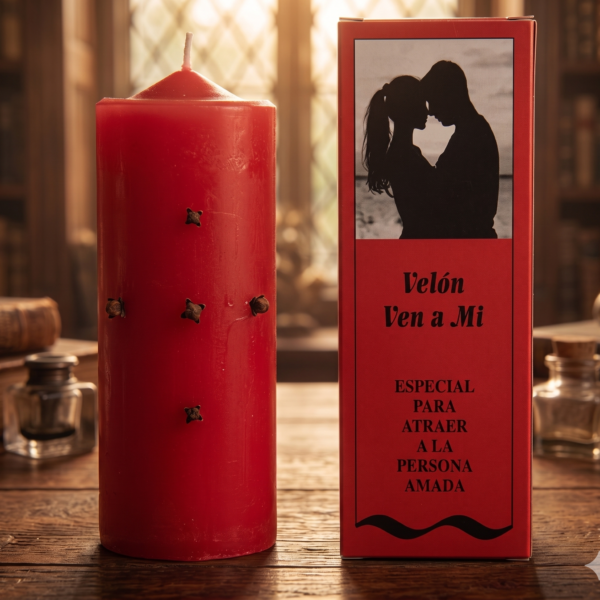 Velón "Ven a Mí" – Ritual de Atracción Amorosa