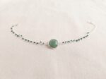 Pulsera  de Esmeralda con Baño de Plata - Imagen 2