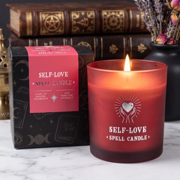 Vela Aromática "Self-Love Spell" – Rose & Vanilla