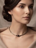 Gargantilla de Hematite con Baño de Oro de 18K - Imagen 2