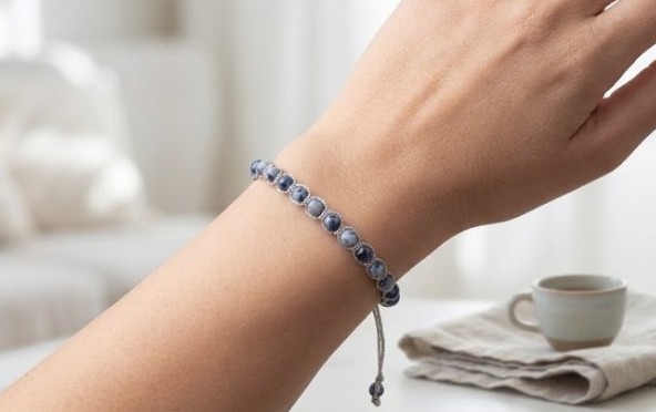 Pulsera de Sodalita Natural: Elegancia y Conexión Interior