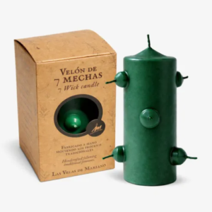 Velón 7 Mechas Verde